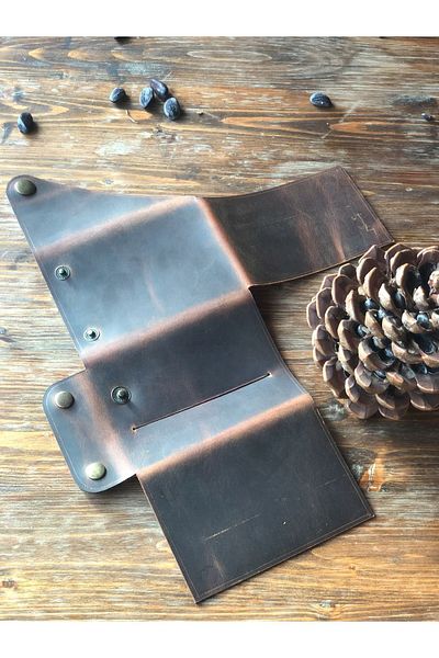 overcraft Zeugma Series - Genuine Leather Origami Handmade Horizontal Card Holder and Case