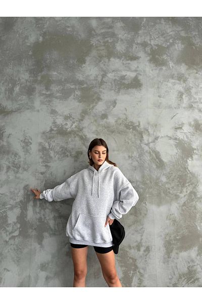 ZF BUTİK 3-Garn-Sweatshirt mit Kapuze