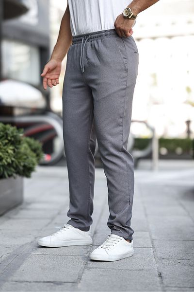 comstar Ανδρικό καπνιστό παντελόνι Jogger με ελαστική μέση