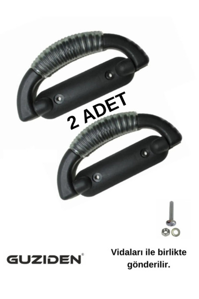 GUZIDEN Guzıden - 2 Adet Valiz Kulpu- 1.sınıf Kaliteli Silikon Çanta Kulpu-valiz Sapı - Vidalı (2 ADET)