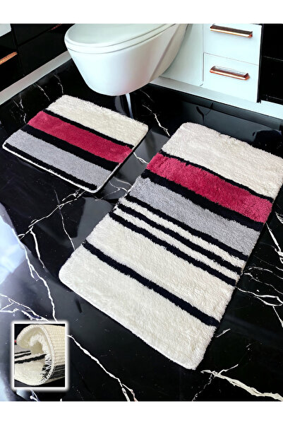 Chandler Home Mora Fuşya Килимок для ванної кімнати - набір з 2 штук (60x100 ...