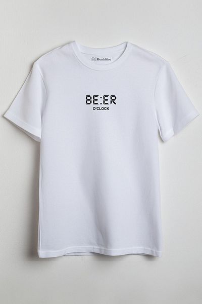 SM Satranç Medya Μπλουζάκι Beer O'Clock Unisex - Μπροστά τυπωμένο