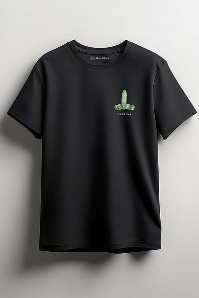SM Satranç Medya Μπλουζάκι Unisex με στάμπα Fucktus Cactus Design