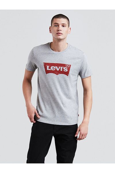 Levi's Ανδρικό μπλουζάκι σε γκρι στρογγυλή λαιμόκοψη - Graphic SetIn