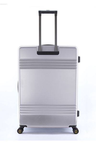 NATIONAL GEOGRAPHIC Lodge Check-In Large Luggage Suitcase Silver