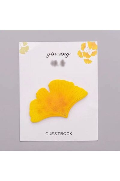 Padme studio Adhesive Note Paper-yellow Autumn/30 Sheets