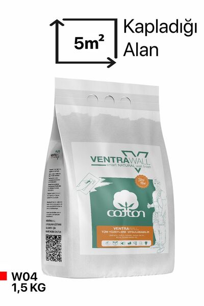 Ventrawall Isı Ve Ses Yalıtımlı Sürülen Duvar Kağıdı | Kendinden Yapışkanlı | Beyaz | W04-1,5 Kg | 5m²