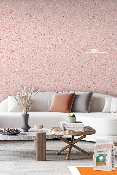 Ventrawall Isı Ve Ses Yalıtımlı Sürülen Duvar Kağıdı | Kendinden Yapışkanlı | Turuncu | O04-1,5 Kg | 5m²