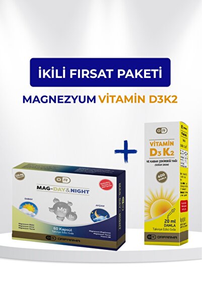 ORFARMA Magnzeyum&D3K2 Vitamini Avantajlı Paket