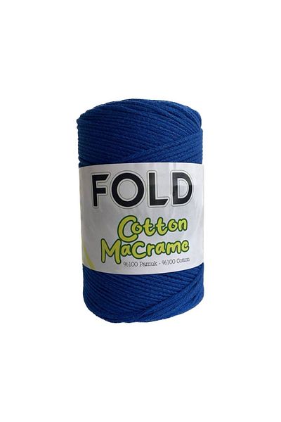 FOLD Saks Blue Cotton Macrame - 200 γραμμάρια βαμβακερό σχοινί