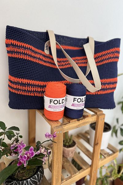 FOLD Yarn Macrame No:4 - Σχοινί πολυεστέρα 2 mm - 200 gr -230 M Supla Bag String