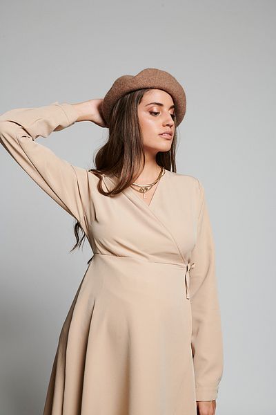 LYN MAMA فستان سارة بيج للحوامل برباط جانبي