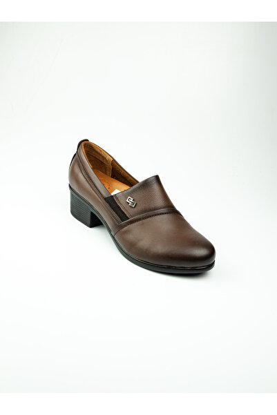 Scavia Жіночі шкіряні туфлі на підборах 316 Kare - Горіх