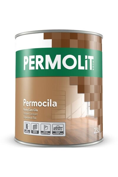 Permolit Ahşap Parke Şeffaf Parlak Cam Cila 2.5 Lt.