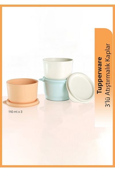 Tupperware Mini Snack Containers 3 Pieces