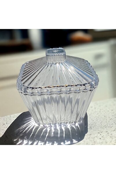 Dore Voir Mika Şeffaf Kare Kapaklı Şekerlik