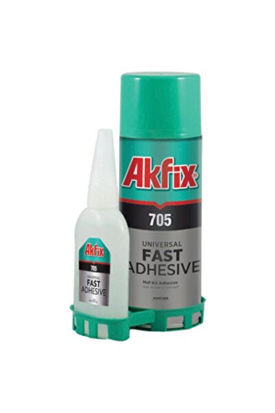 Akfix Çok Amaçlı Hızlı Yapıştırıcı Seti 705 200 Ml./50 Gr.