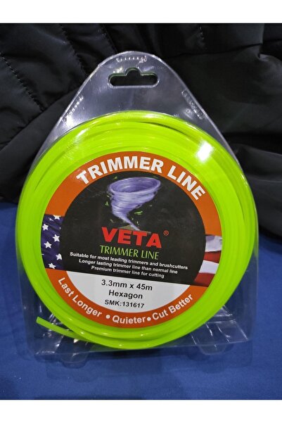 Veta Tırpan Ot Misinası 3.3mm X 45 Metre Altıgen