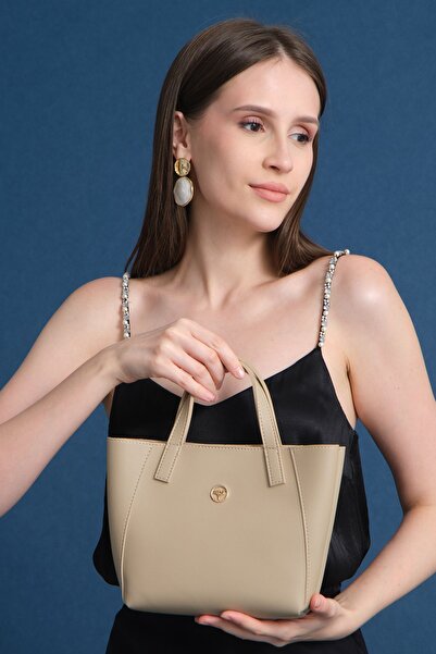 Garbalia Sofia Mink Women's Shoulder Bag - Magnet Closure, Wide Zipper and Small Size