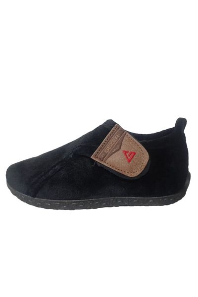 GEZER Ultra Light Plush Slippers for Boys - Black Gzerr56-007