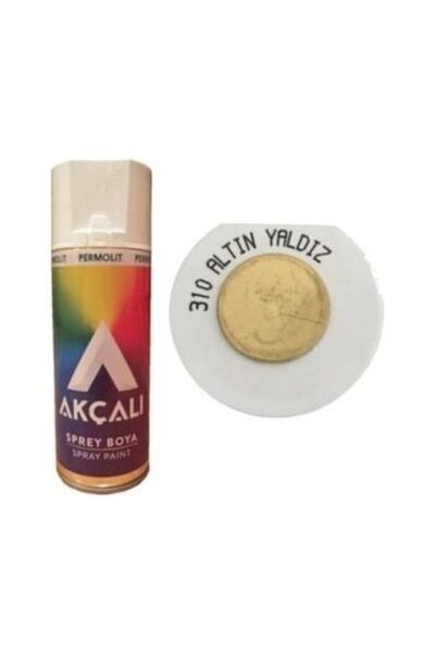 Akçalı 310 Altın Yaldız Sprey Boya 400 Ml