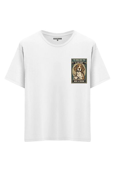 Mounte Bianca Unisex Need A Friend - Μπλουζάκι Oversize