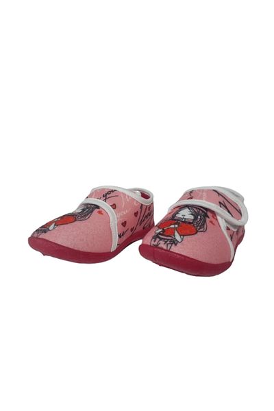 GEZER Pomegranate Flower Patterned Girl's Shoe - Ultra Light, Figured, Suitable for Home and Nursery Gzerr54079