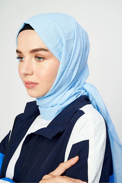 Şehr i sultan Şal din bumbac Hijab Kraş pentru femei