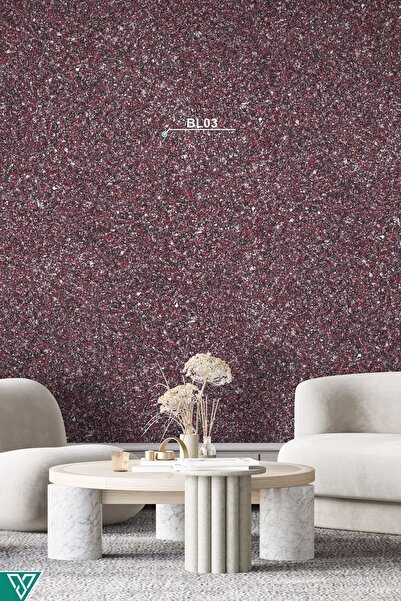 Ventrawall Ipek Sıva | Canlı Sıva | Isı Ve Ses Yalıtımlı Sıva | Kırmızı - Siyah |bl03 - 5 Kg|16,5m²