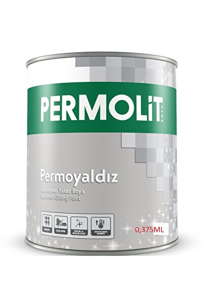 Permolit PERMOLİT ALÜMİNYUM YALDIZ BOYA 0,375 L (SOBA,EGZOZ,BACA) 300 DERECE ...