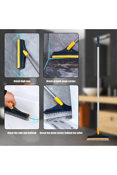 NesShine Floor Corner Cleaning Brush - Triangle Rotating Head, Hard Tip
