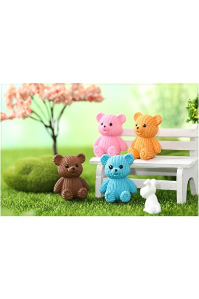 ÇAĞATÖLYE Silikon Kalıbı 1 Adet Minik Kalpli Ayı Ayıcık Bear Biblo Mum  Mold ...