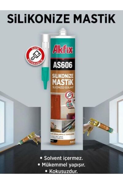 Akfix Boyanabilir Akrilik Mastik - 500 gr (Beyaz)