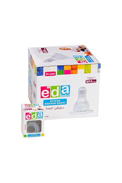 Eda Pacifier Silicone Baby Bottle Pacifier 24 Pcs