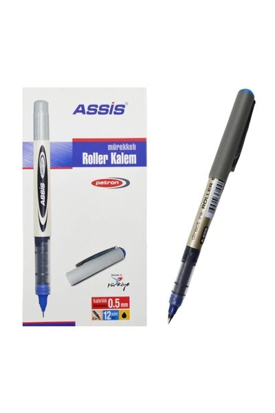 ASSİS Assis 626 Patron Roller Kalem 0.5 mm Mavi 12 Adet