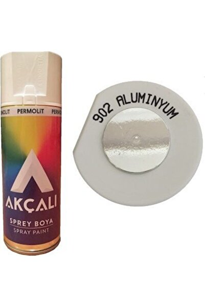 Akçalı Sprey Boya Alüminyum 400 ml (902) Kullanışlı Sprey Boya