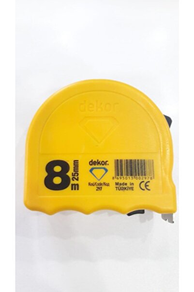 Dekor Klipsli Darbeye Dayanıklı Şerit Metre 297 8mx25mm