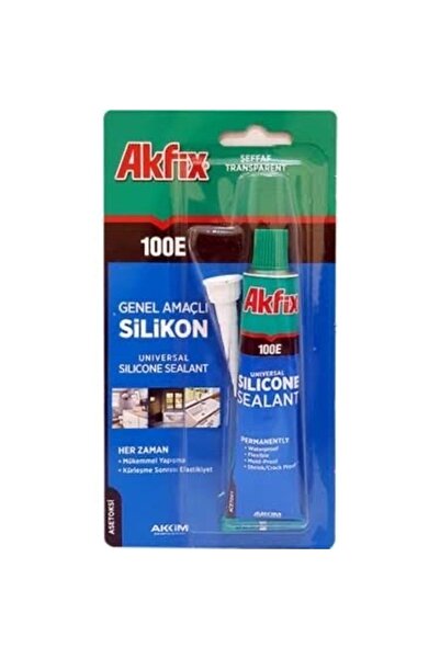 Akfix 100 E Genel Amaçlı Şeffaf Silikon