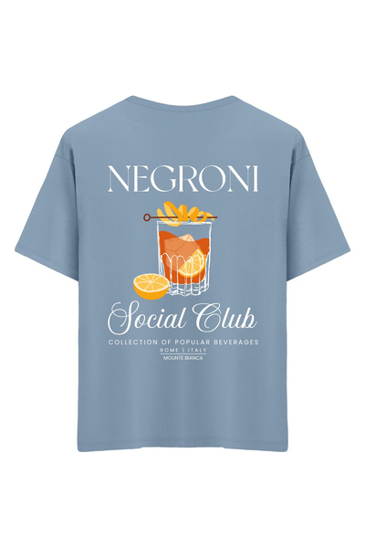 Mounte Bianca Unisex Negroni - Oversize T-shirt