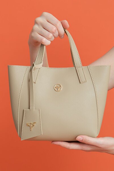 Garbalia Sofia Mink Women's Shoulder Bag - Magnet Closure, Wide Zipper and Small Size