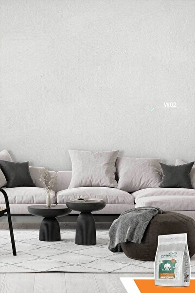 Ventrawall Ipek Sıva | Canlı Sıva | Isı Ve Ses Yalıtımlı Sıva | Saf Pamuktan üretilmiş | Beyaz |w02- 1,5 Kg|5m²