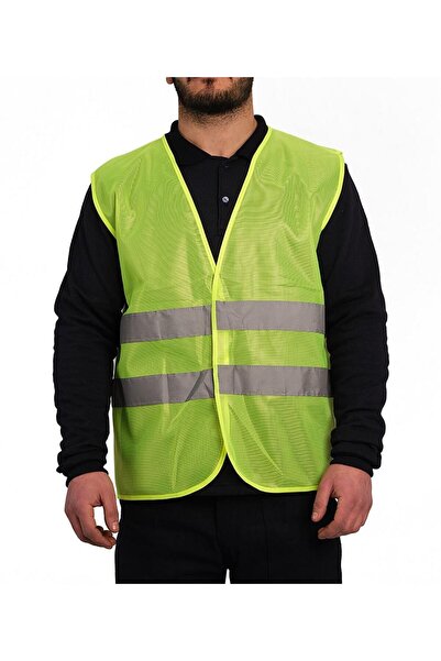 BESTGUARD سترة تحذير صفراء عاكسة من نوع العامل