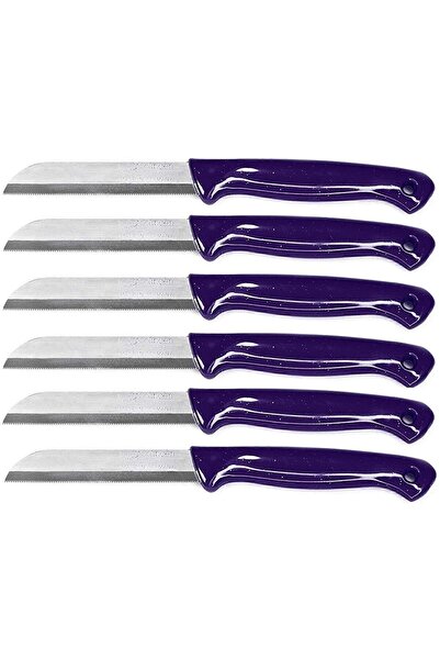Solingen Simli Delikli Mor 6’lı Meyve Bıçağı Seti