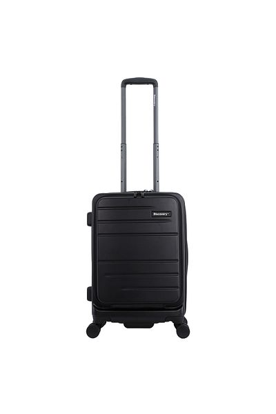 Discovery Patrol 20" Carry-On, TSA Lock, Front Laptop, 4 Double Wheels,  Anthracite Black