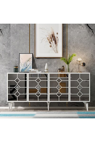 DEMONTE DECOR ADDEN KONSOL BEYAZ-ALTIN