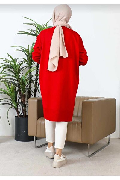 Sfg Life Moda KADIN BİSİKLET YAKA ETEĞİ YIRTMAÇLI ŞIK MERSERİZE SALAŞ TRİKO TUNİK