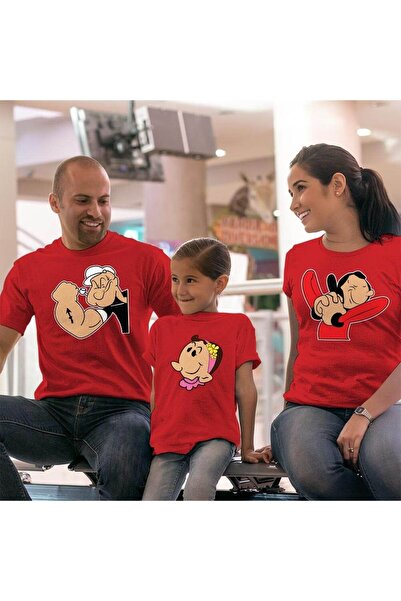 UNIQUE DESIGN Combinație din 3 piese tematică Popeye pentru mamă și fiică