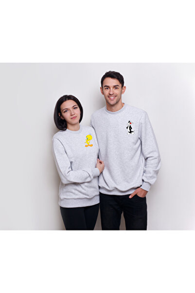 YOHO SPORT Дорогий Combin Sylvester & Tweety Бавовняний світшот з принтом - Т...