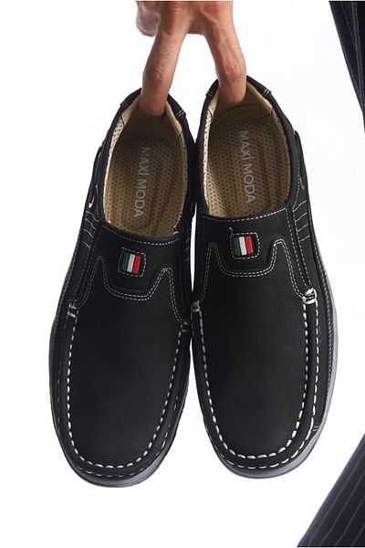 maximoda Ανδρικά αθλητικά παπούτσια - 100% δερμάτινα παπούτσια Nubuck