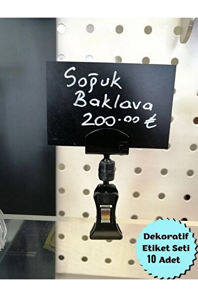 Özfiliz Mağaza Ekipmanları Siyah Mandallı Fiyat Etiket Seti, Mandallı Etiket ...